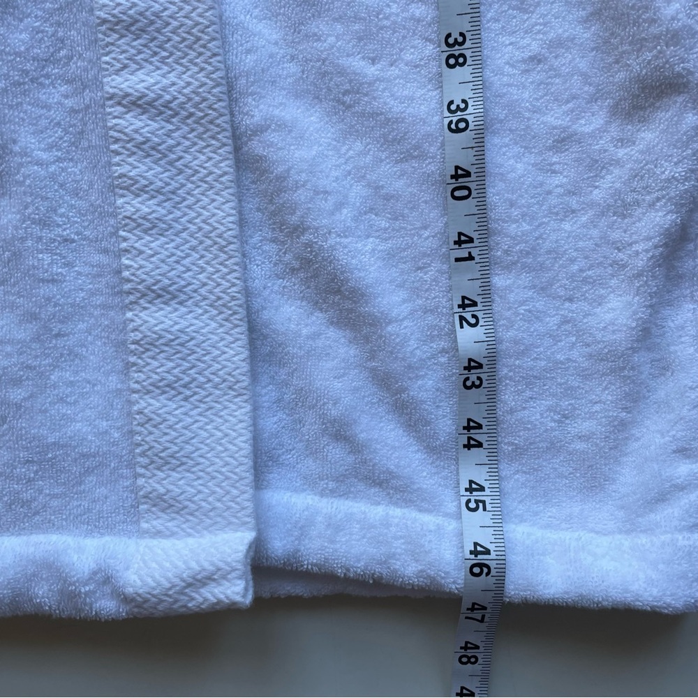Crate&Barrel White Plush Bathrobe - Picture 5 of 7